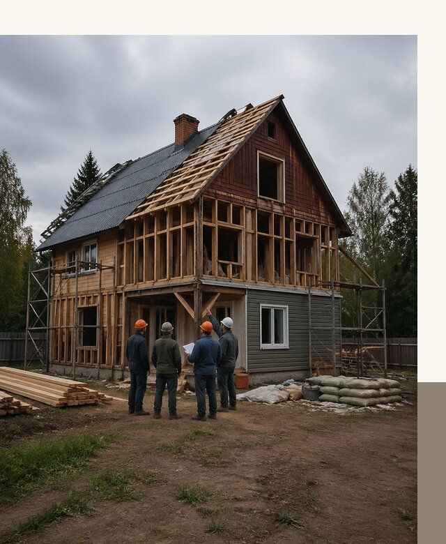 Реконструкция дачного дома в Канске под ключ с проектом