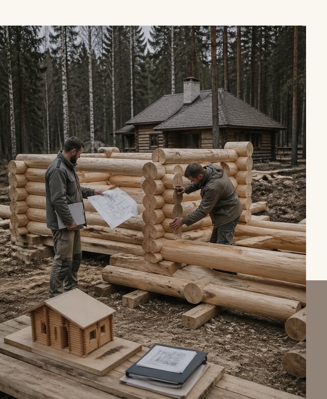 Проектирование и строительство домов из бревна в Канске